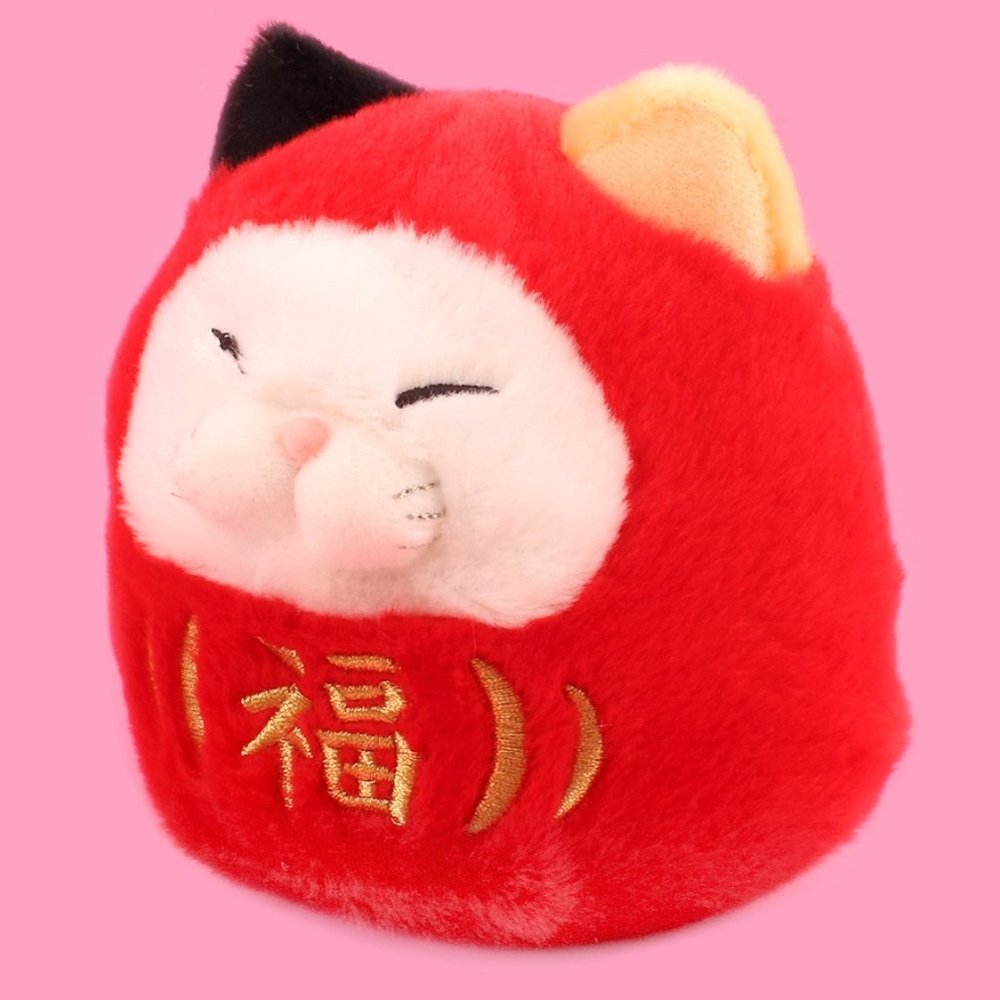 Higemanjyu - Cat Lucky Fortune Daruma Big Plushy - Mi Sama